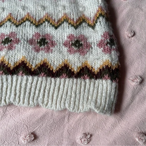 Mango Multicolor Patterned Cowl Neck Sweater - Picture 4 of 6